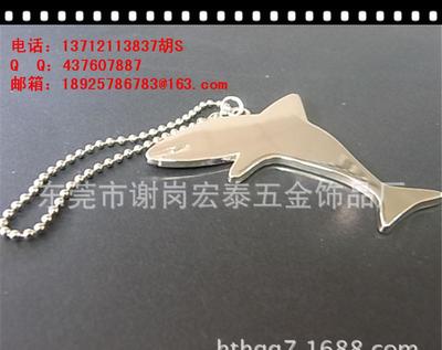 工厂生产锌合金压铸吊牌挂件,海豚吊牌挂件